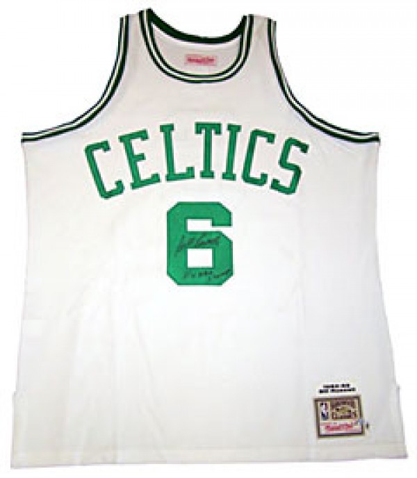 Bill Russell Autographed Mitchell & Ness Boston Celtics Authentic Jers